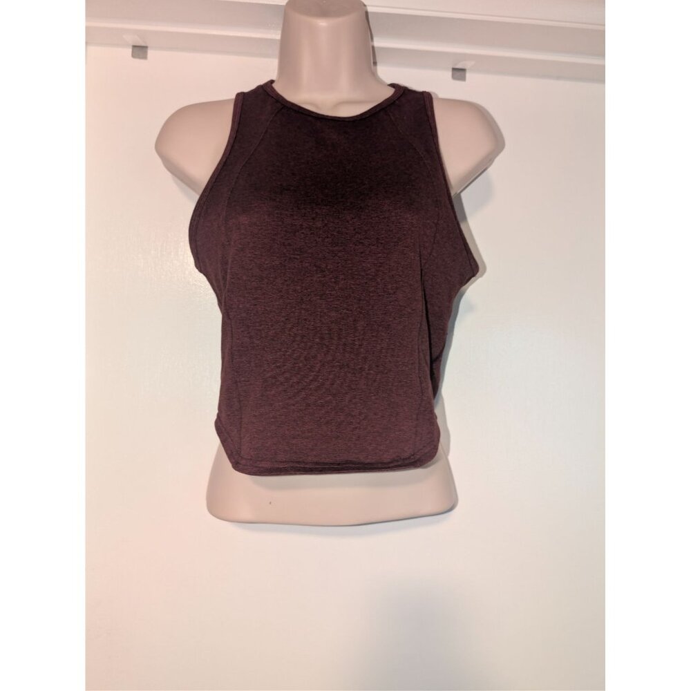 Lululemon high neck crop top tank size 2 women's